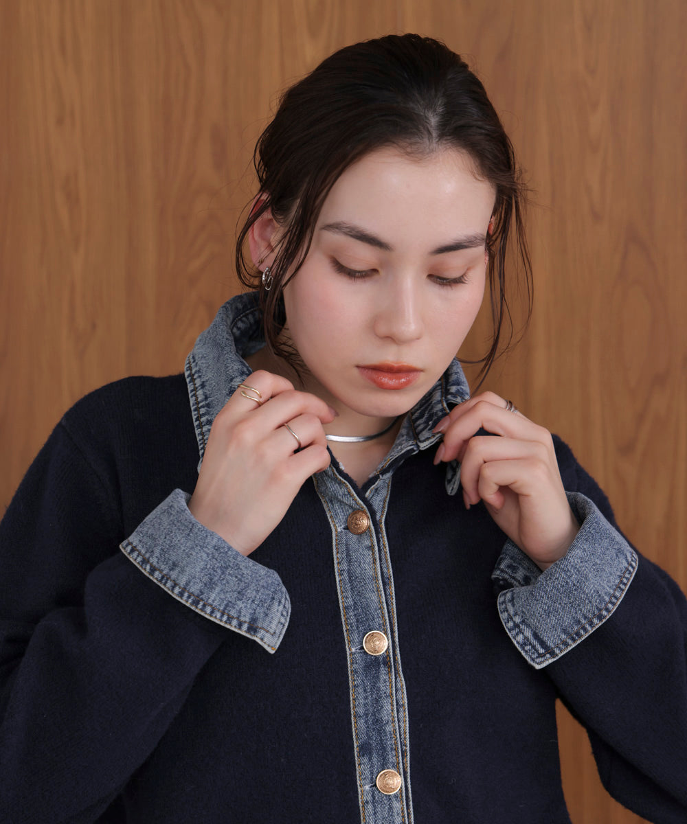 デニムニットドッキングジャケット