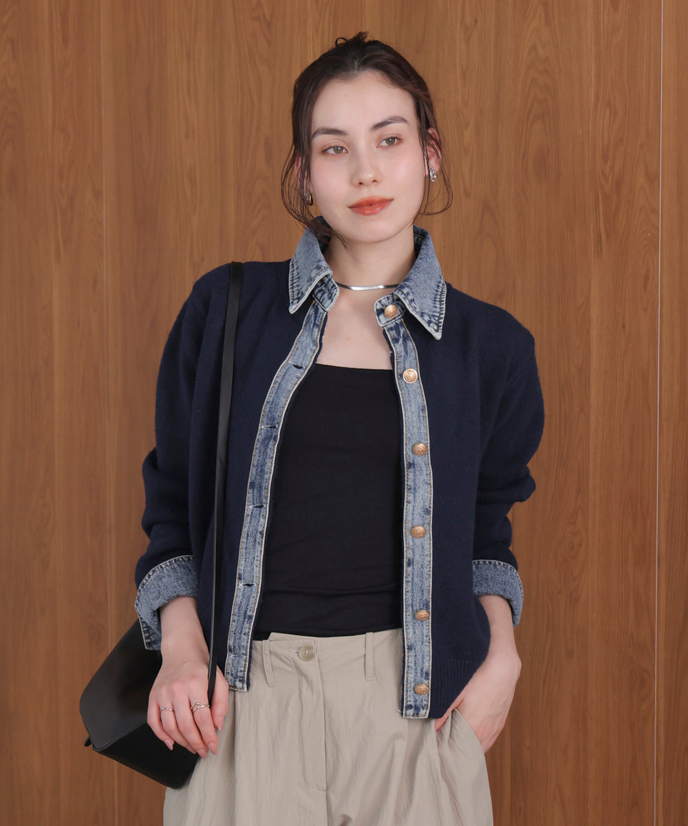 デニムニットドッキングジャケット