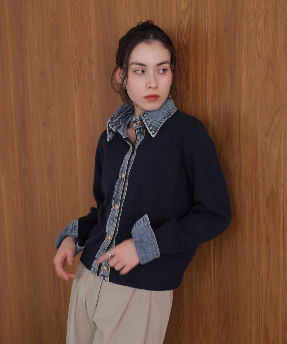 デニムニットドッキングジャケット