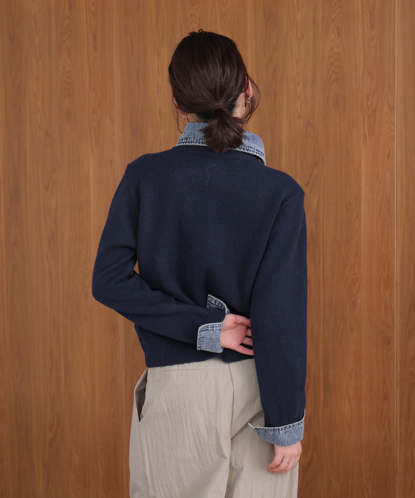 デニムニットドッキングジャケット