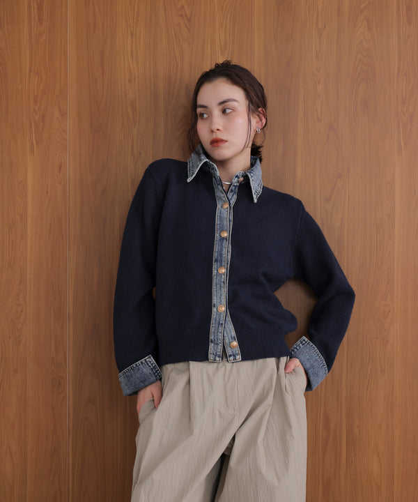 デニムニットドッキングジャケット