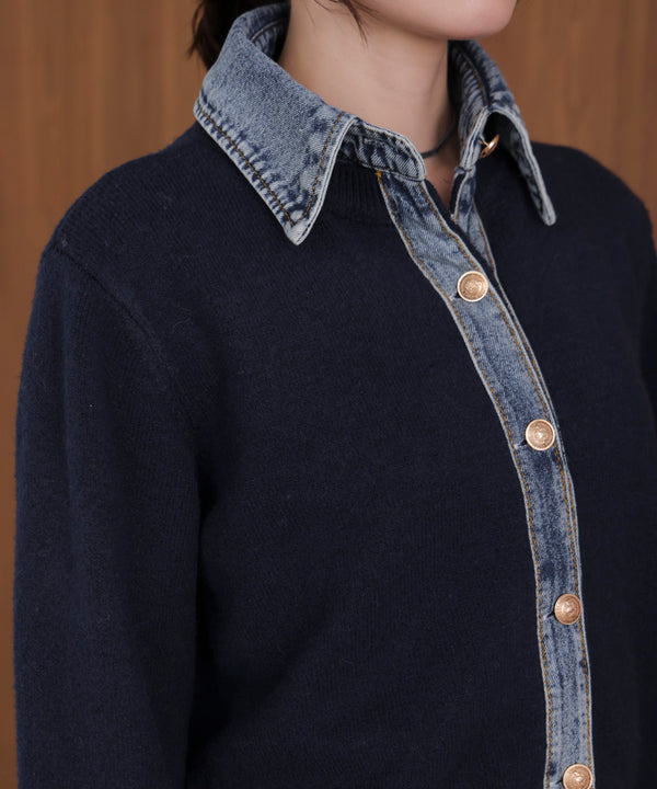 デニムニットドッキングジャケット