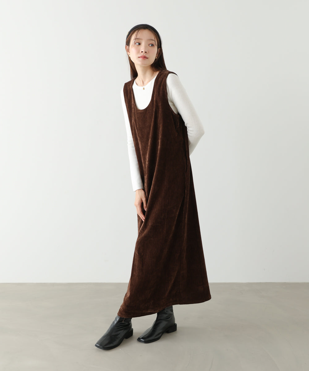 ベロアロングワンピース