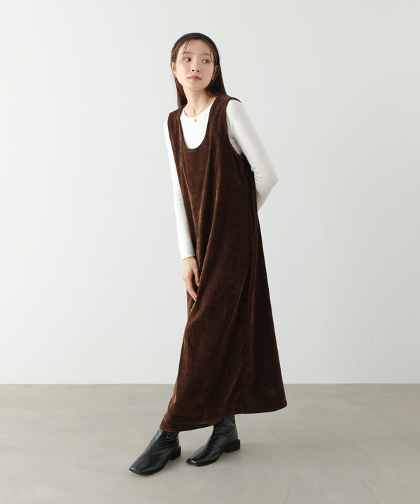ベロアロングワンピース