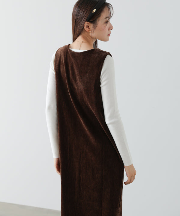 ベロアロングワンピース