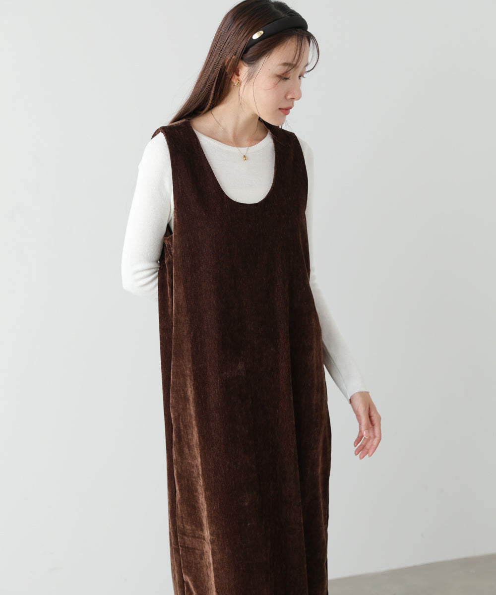 ベロアロングワンピース