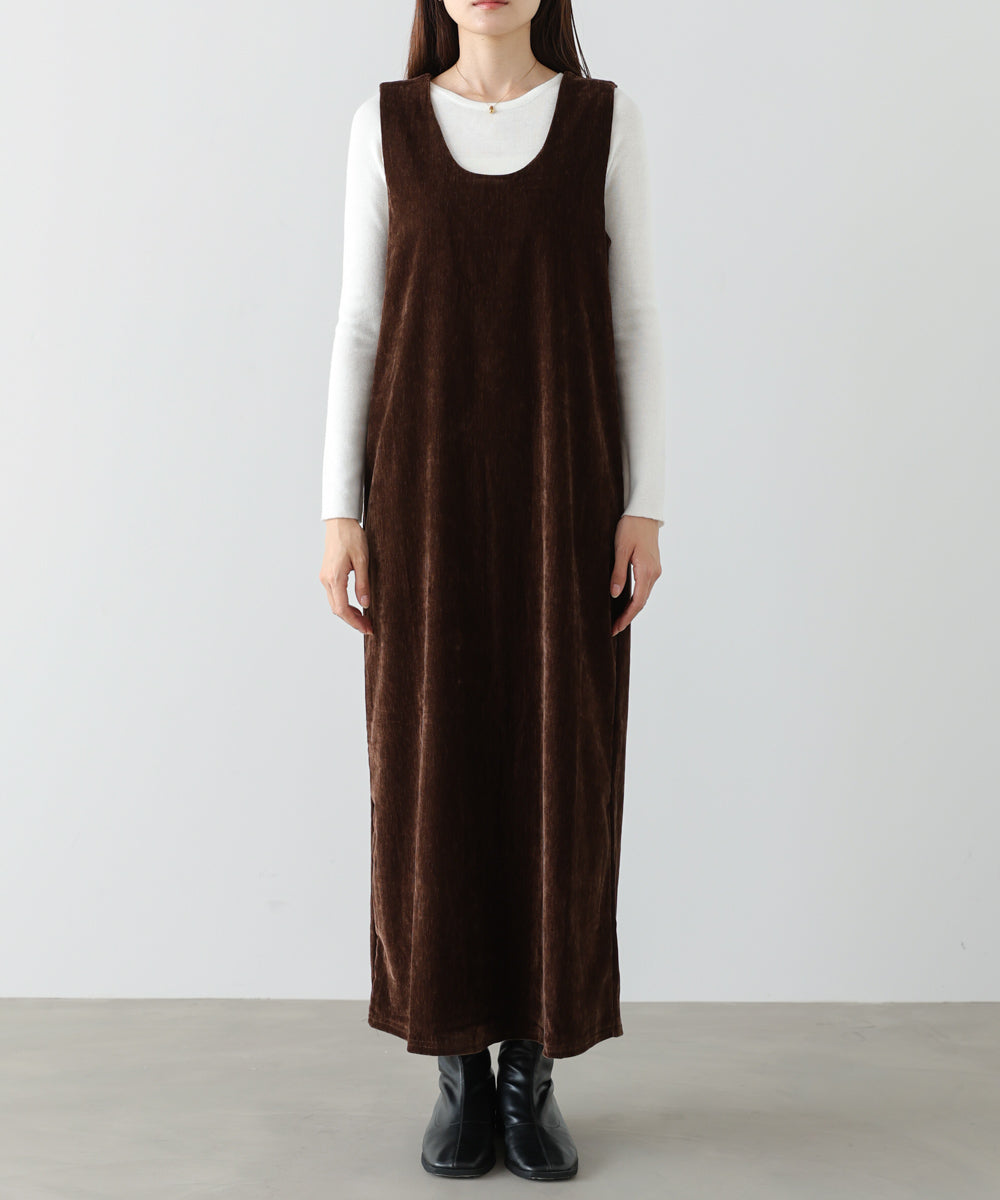 ベロアロングワンピース