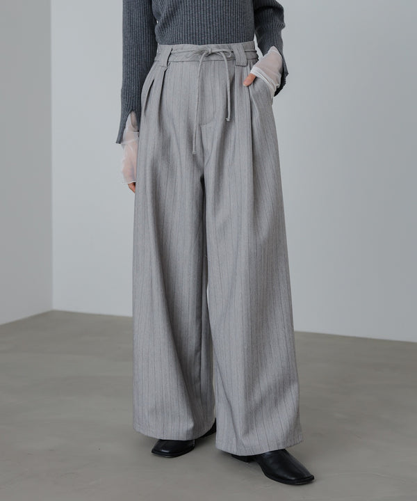 ストライプヘリンボーンパンツ