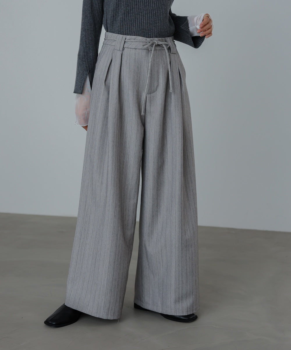 ストライプヘリンボーンパンツ