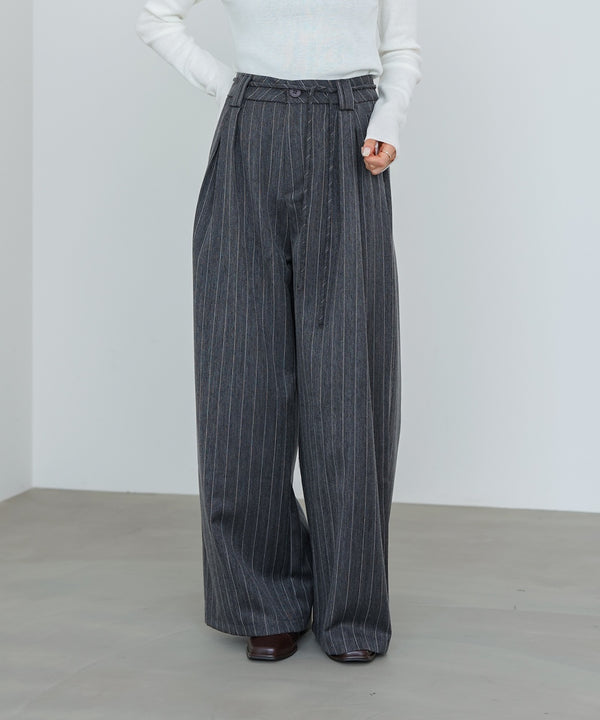 ストライプヘリンボーンパンツ