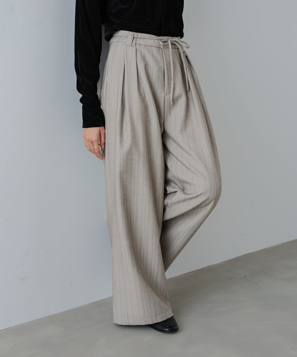 ストライプヘリンボーンパンツ