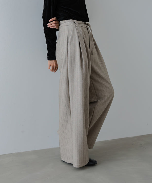 ストライプヘリンボーンパンツ