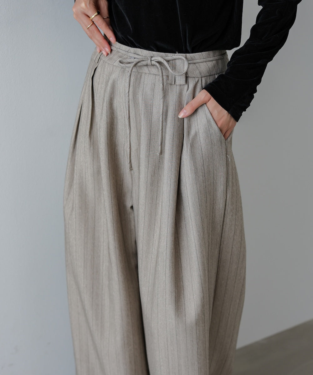 ストライプヘリンボーンパンツ