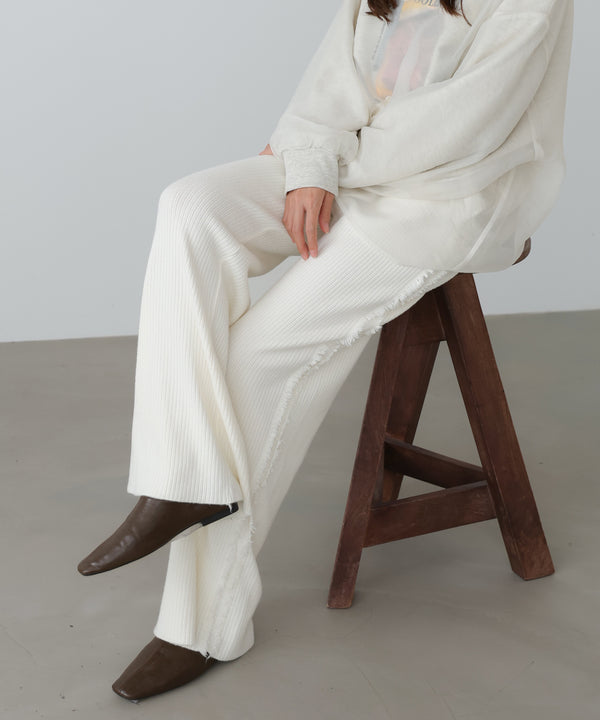 サイドフリンジニットパンツ