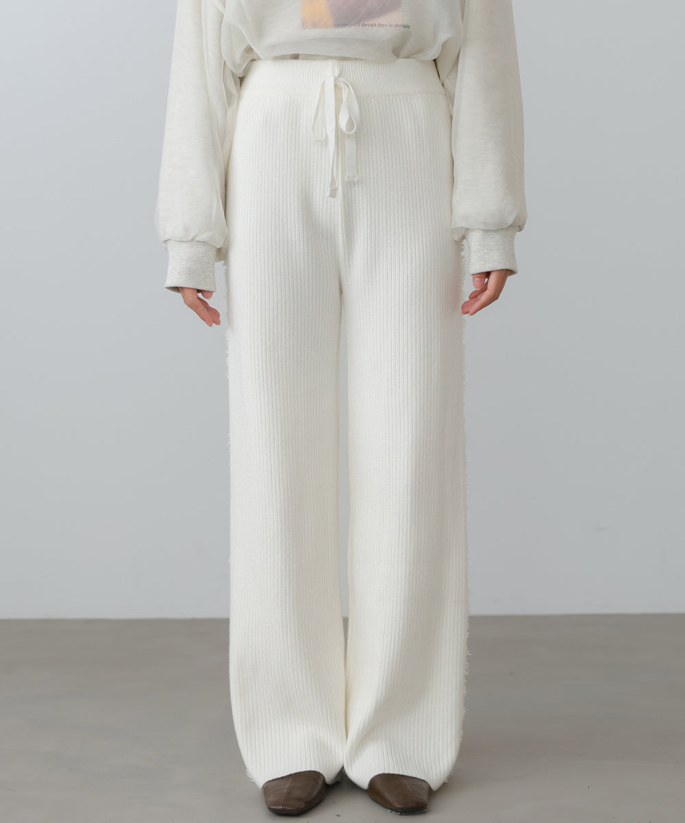 サイドフリンジニットパンツ