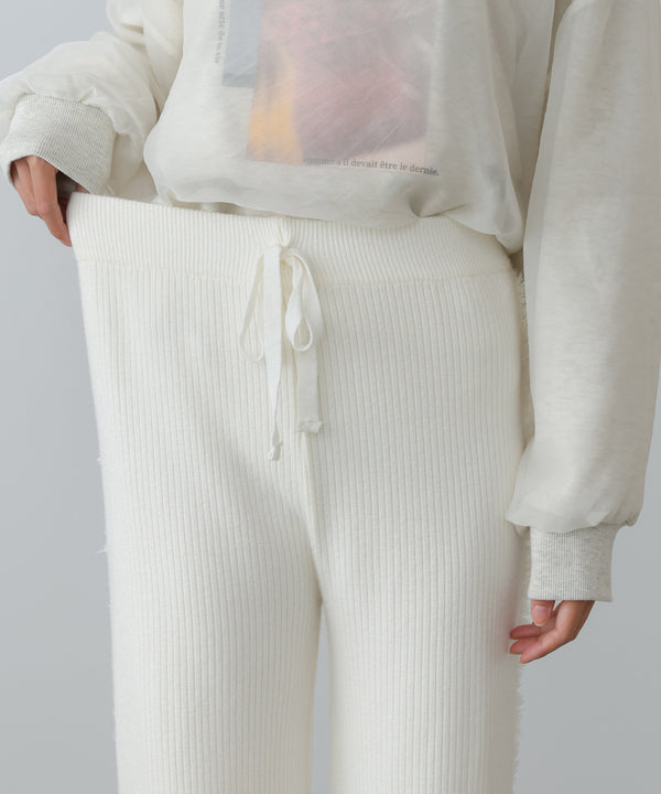 サイドフリンジニットパンツ