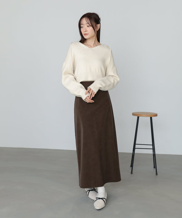 フーディーニットトップス