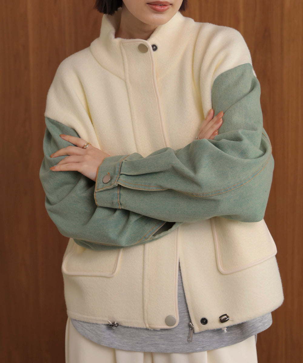 デニムコンビジャケット