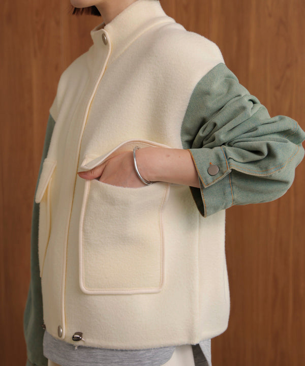 デニムコンビジャケット