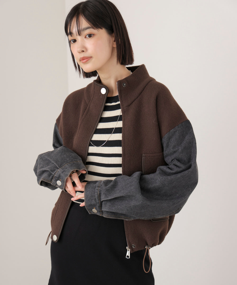 デニムコンビジャケット