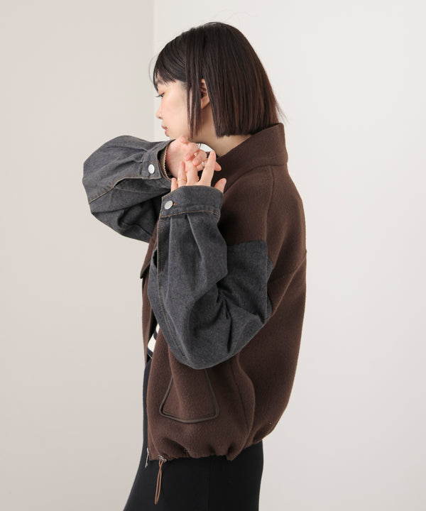 デニムコンビジャケット