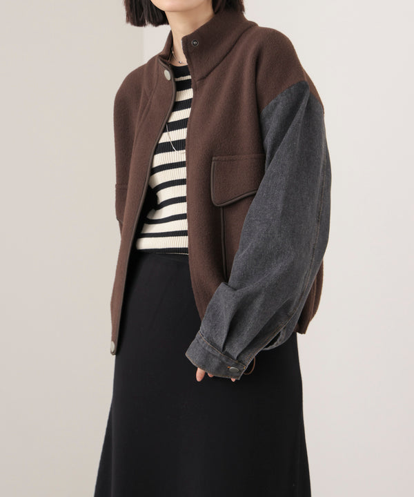 デニムコンビジャケット