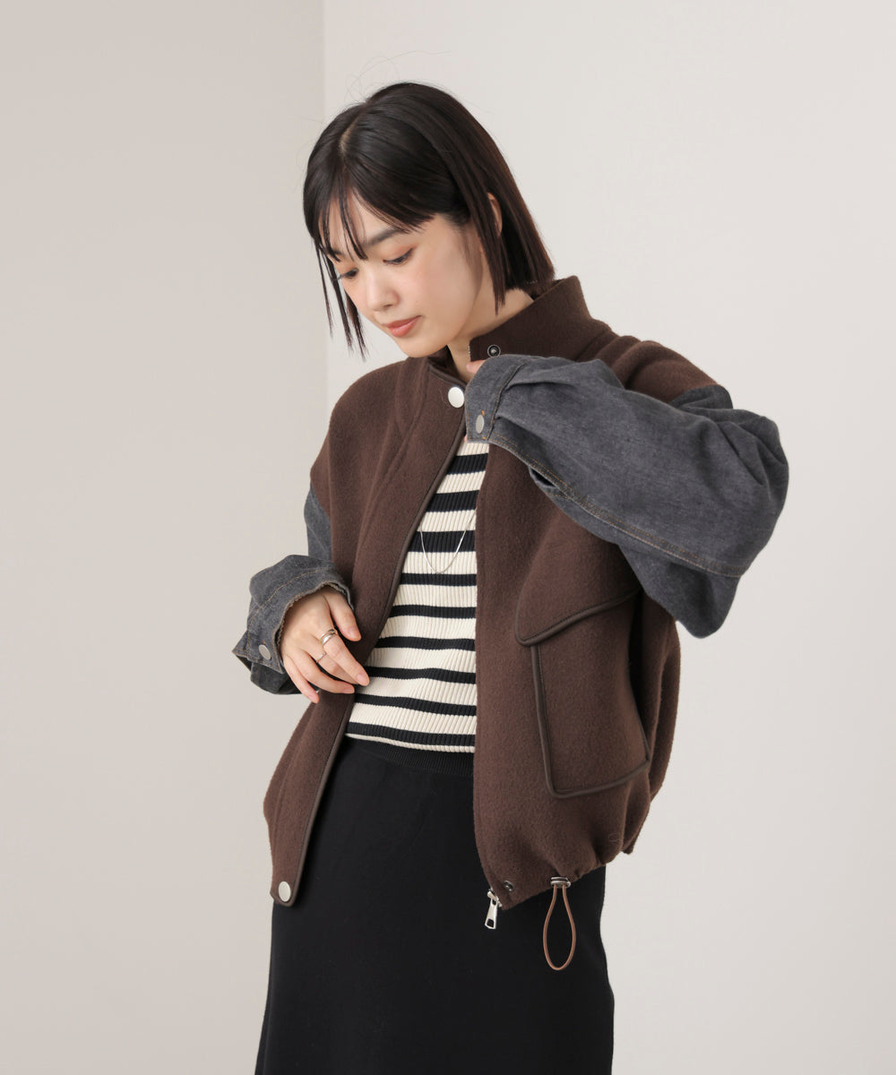 デニムコンビジャケット