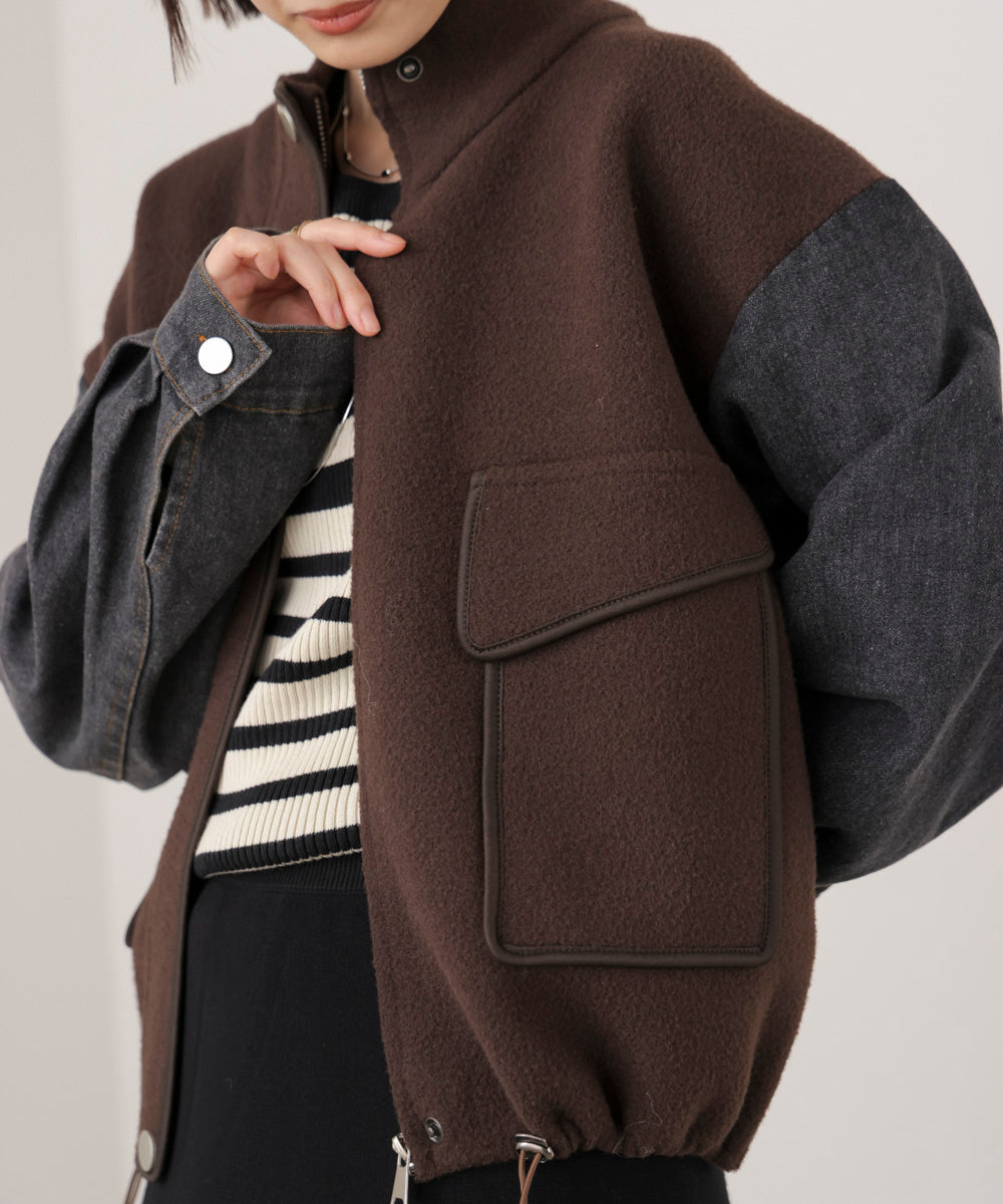 デニムコンビジャケット