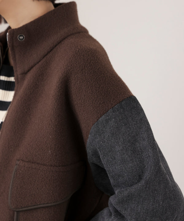 デニムコンビジャケット