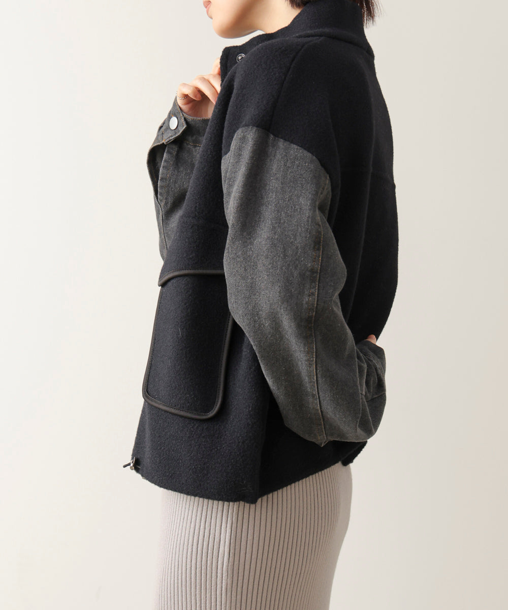 デニムコンビジャケット