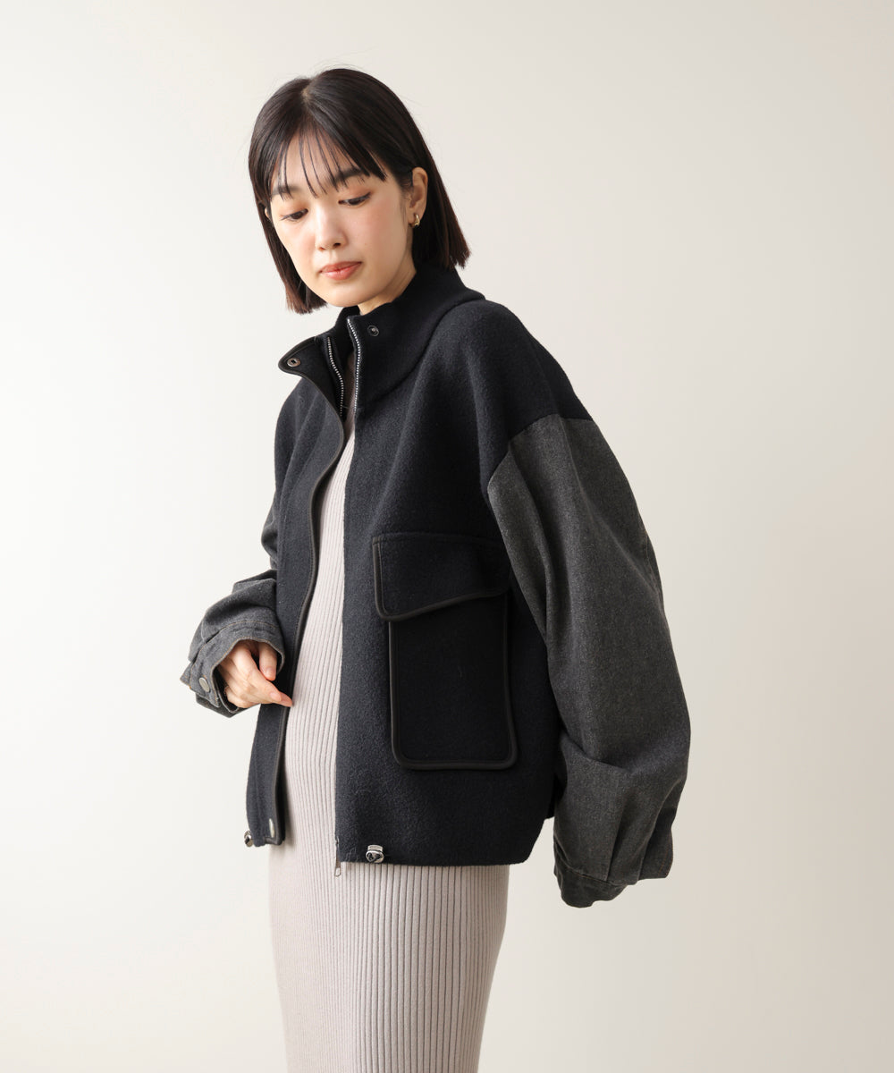 デニムコンビジャケット