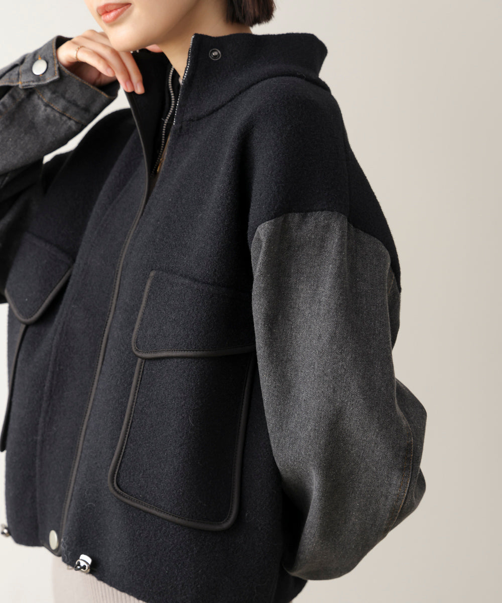 デニムコンビジャケット