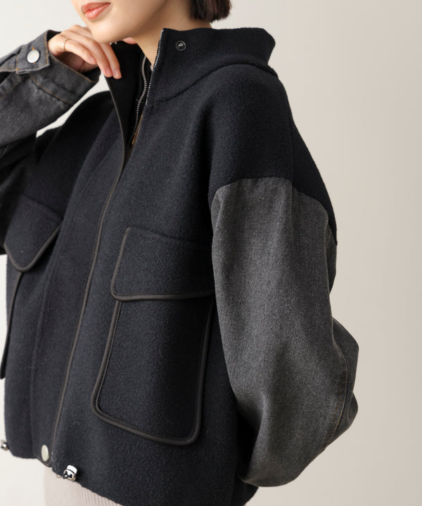 デニムコンビジャケット