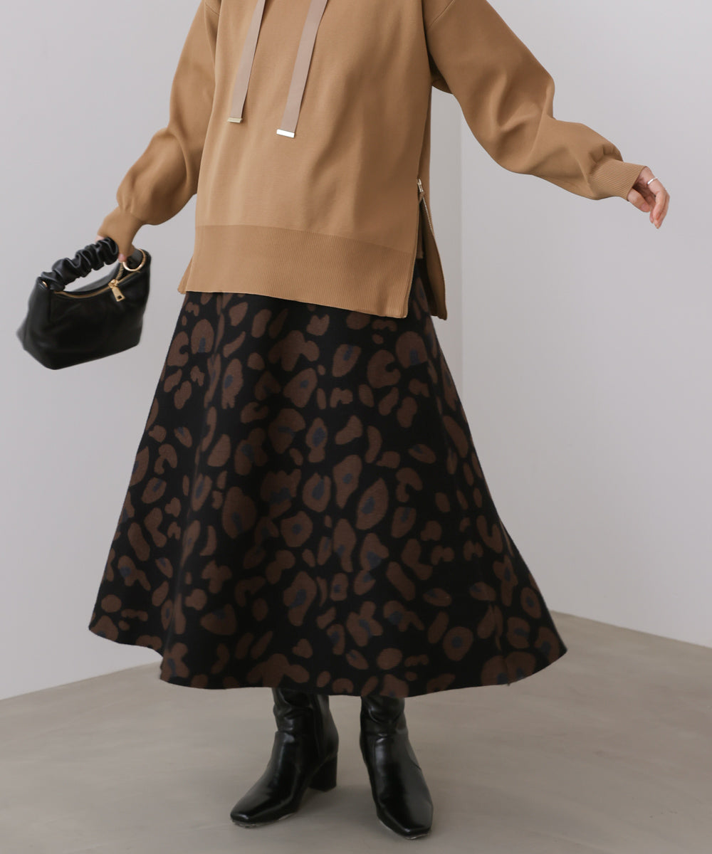 【WEB限定】柄ニットスカート