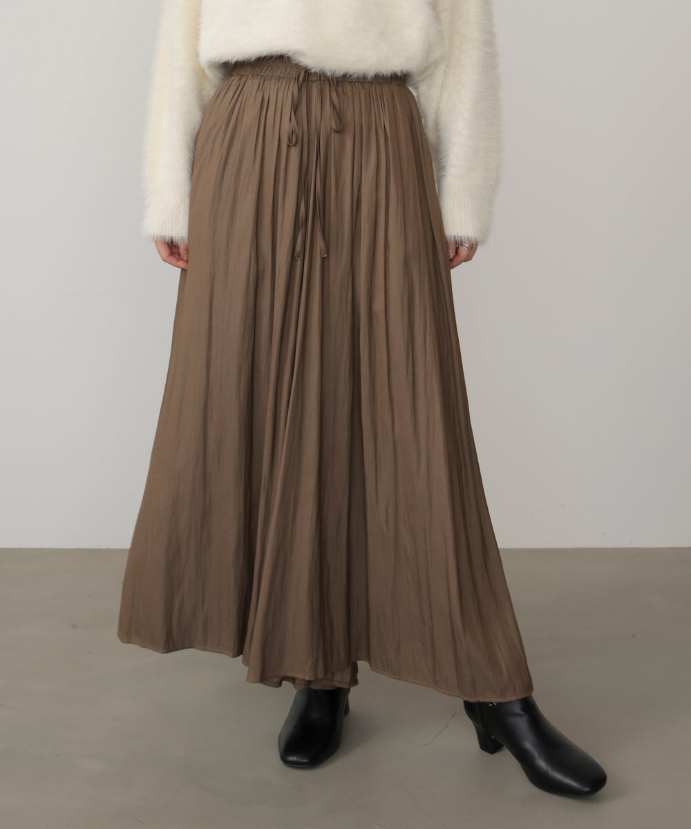 ギャザーウエストワイドパンツ