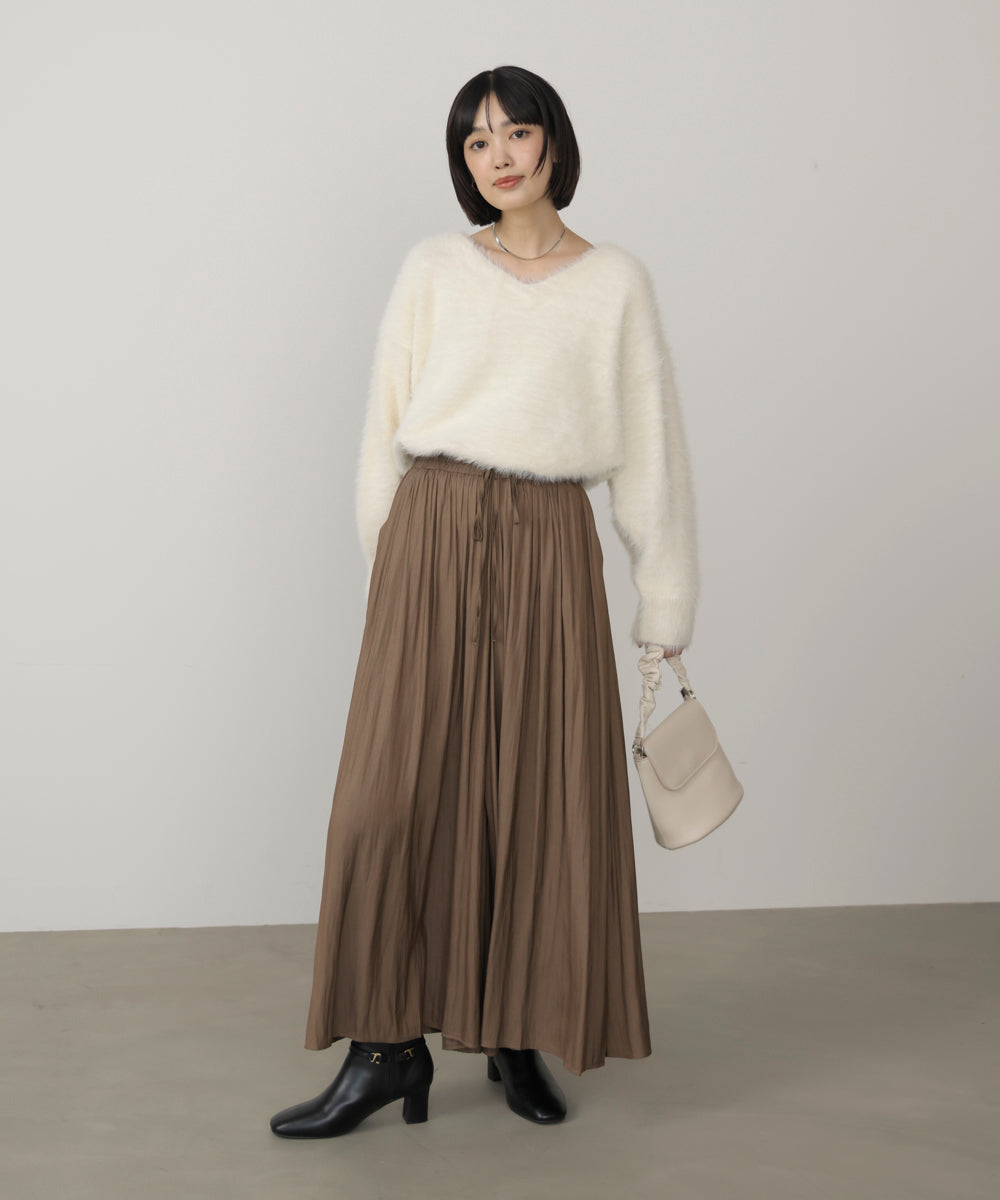 ギャザーウエストワイドパンツ