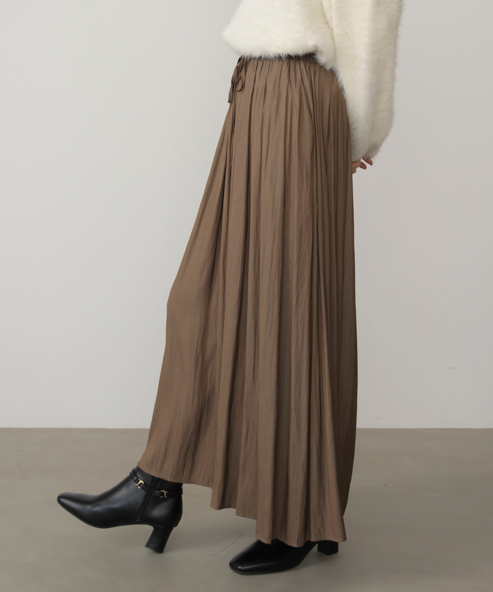 ギャザーウエストワイドパンツ