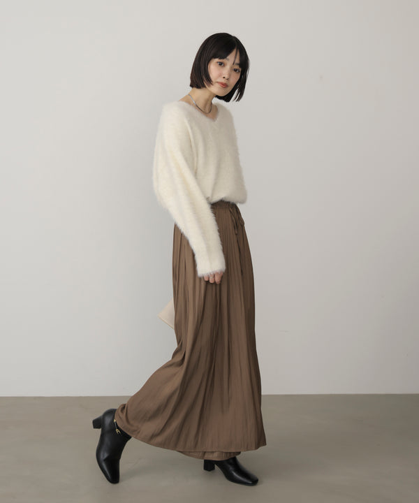ギャザーウエストワイドパンツ