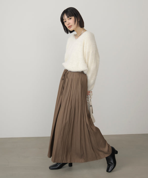 ギャザーウエストワイドパンツ