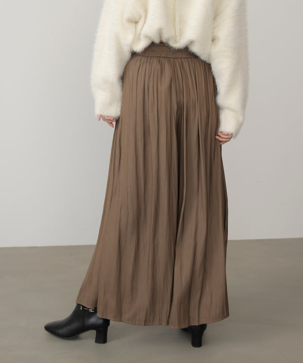 ギャザーウエストワイドパンツ