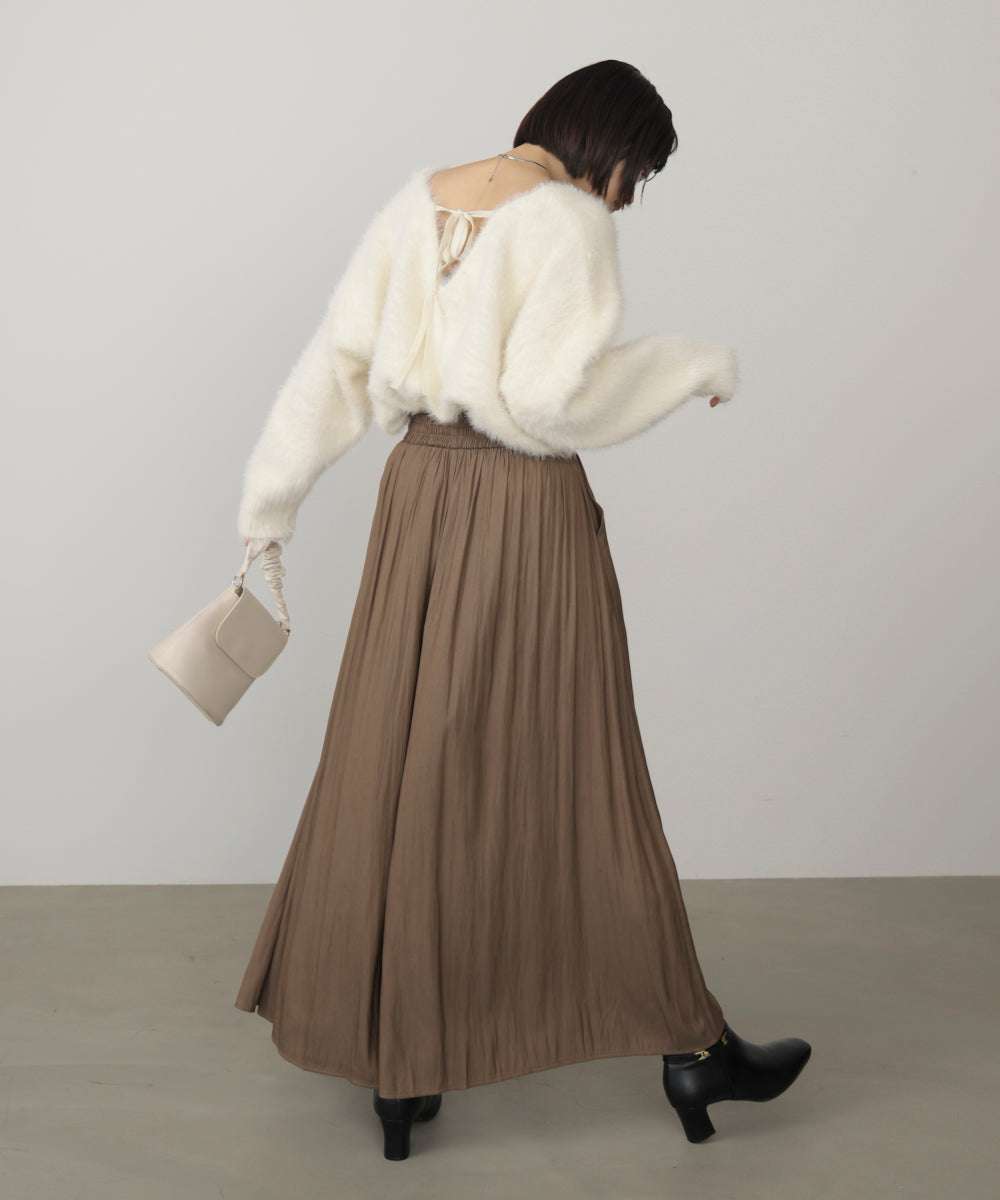 ギャザーウエストワイドパンツ