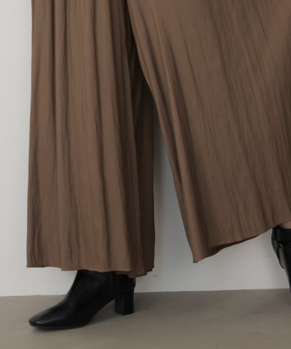 ギャザーウエストワイドパンツ