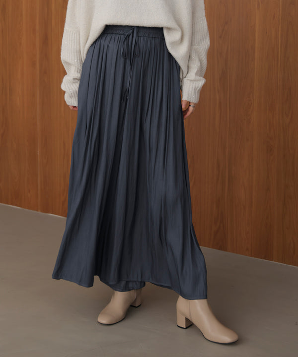 ギャザーウエストワイドパンツ