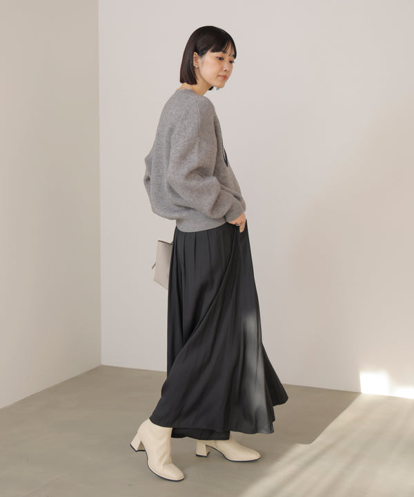 ギャザーウエストワイドパンツ