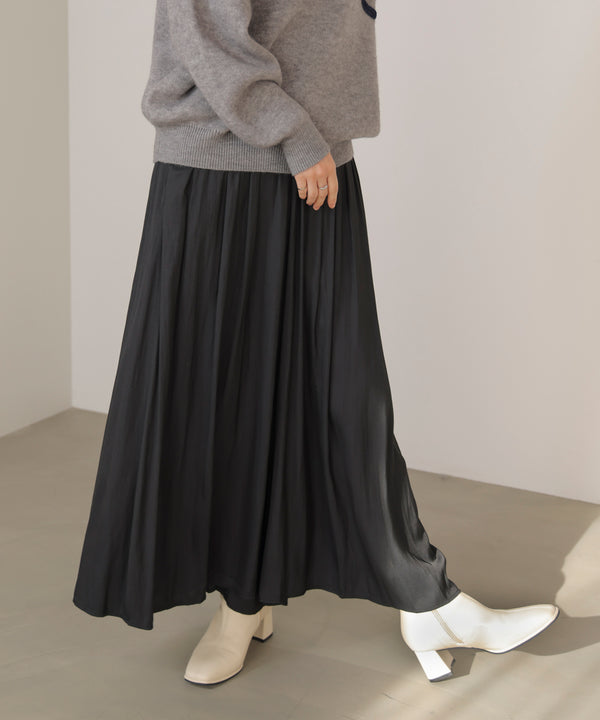 ギャザーウエストワイドパンツ