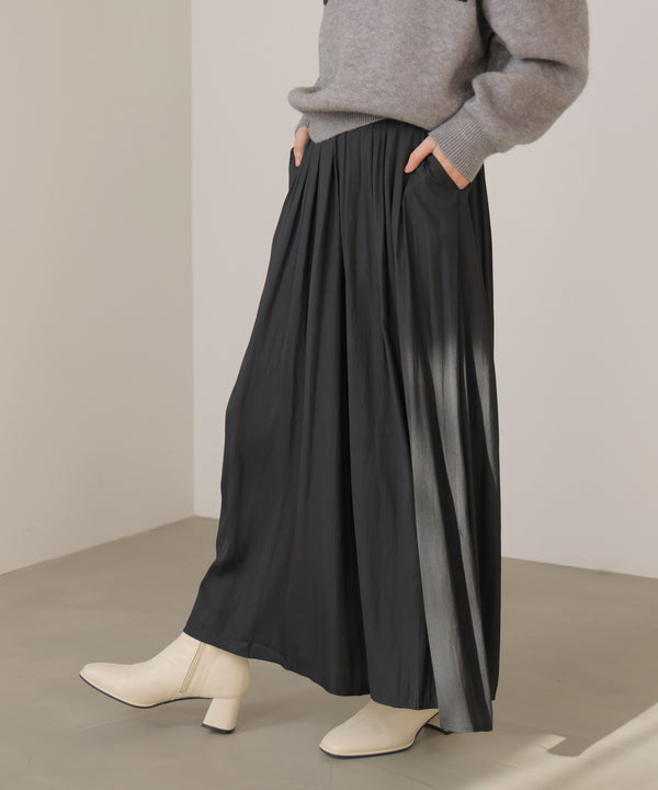 ギャザーウエストワイドパンツ