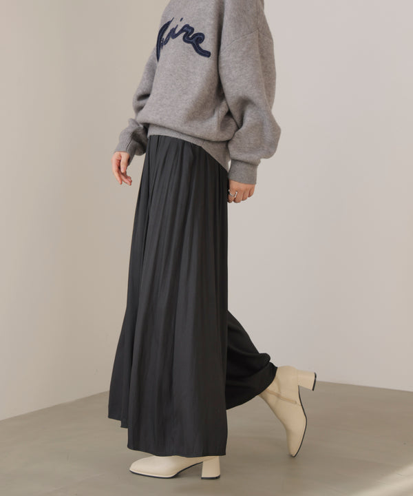ギャザーウエストワイドパンツ