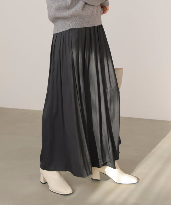 ギャザーウエストワイドパンツ