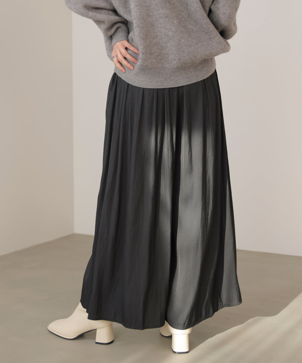 ギャザーウエストワイドパンツ