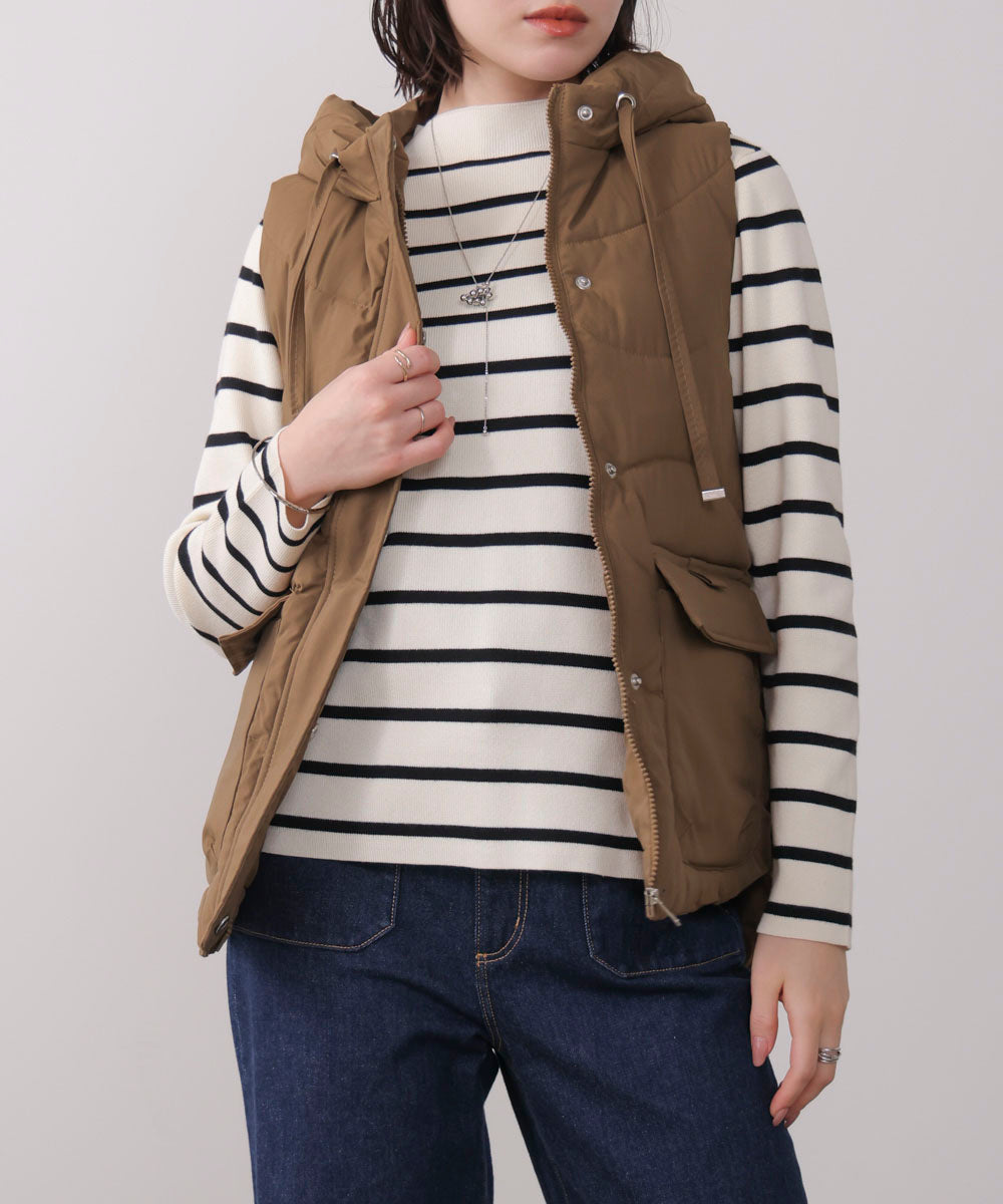 中綿フードベスト